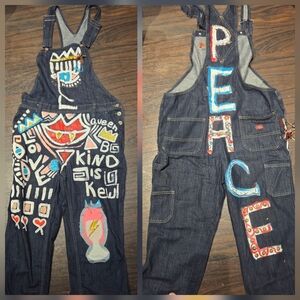 Dickies Red and Blue Denim Fabric